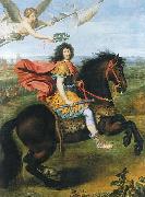 Louis XIV of France riding a horse